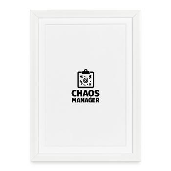 Conception du Clipboard du Chaos Manager - Affiche encadrée (27 × 37 cm) - blanc - Devant
