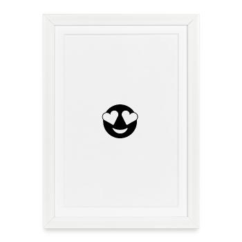 Amour - Affiche encadrée (27 × 37 cm) - blanc - Devant