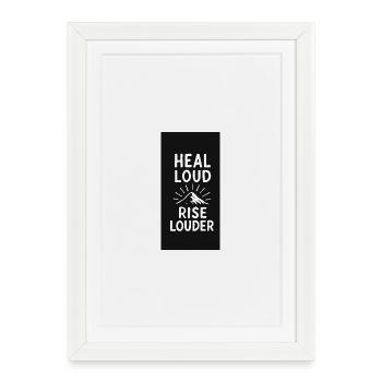 GlowGrind - Framed poster (27 × 37 cm) - white - Front