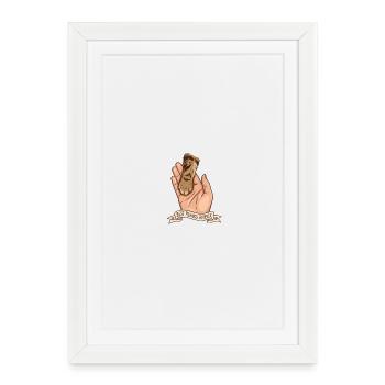 Meilleurs amis pour la vie - Affiche encadrée (27 × 37 cm) - blanc - Devant