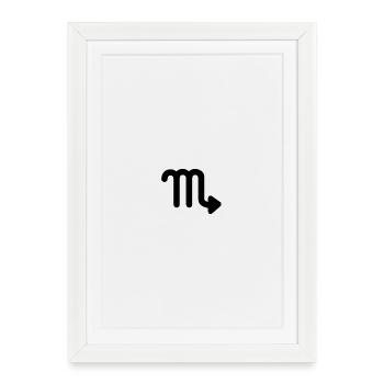 Scorpion - Affiche encadrée (27 × 37 cm) - blanc - Devant