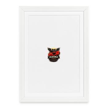 Albania Eagle Flag - Framed poster (27 × 37 cm) - white - Front