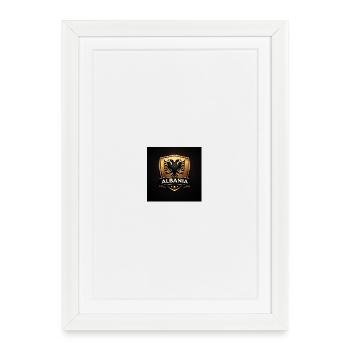Albania Eagle Crest Shield - Framed poster (27 × 37 cm) - white - Front