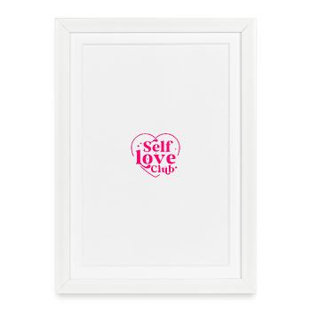 Self love club - Framed poster (27 × 37 cm) - white - Front