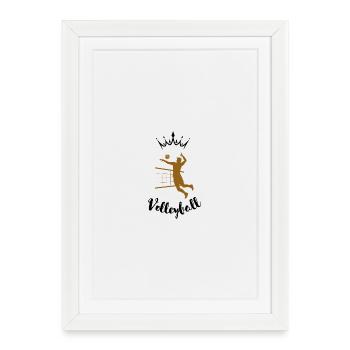 volleyball - Framed poster (27 × 37 cm) - white - Front