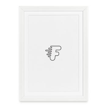 LITIÈRE RAPIDE - Affiche encadrée (27 × 37 cm) - blanc - Devant