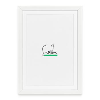 Capoeira Samba - Affiche encadrée (27 × 37 cm) - blanc - Devant
