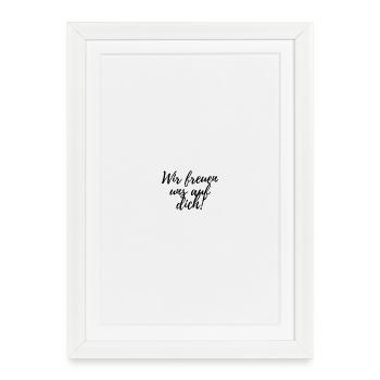 We look forward to seeing you! - Framed poster (27 × 37 cm) - white - Front