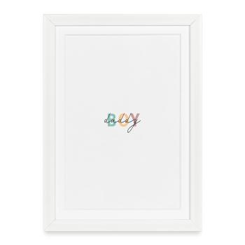 Boy Dad Shirt – Proud Daddy Design - Gerahmtes Poster (27 × 37 cm) - Weiß - Vorne