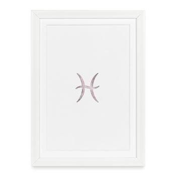 Pisces - Framed poster (27 × 37 cm) - white - Front