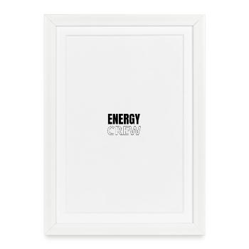 Energy Crew logo - Framed poster (27 × 37 cm) - white - Front