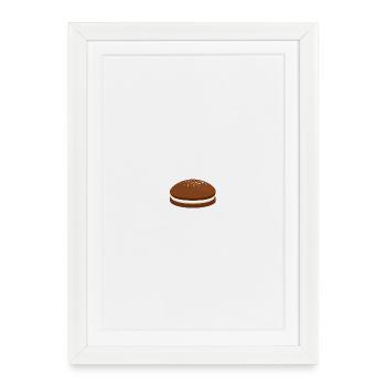 Cookie - brown cookie - Framed poster (27 × 37 cm) - white - Front