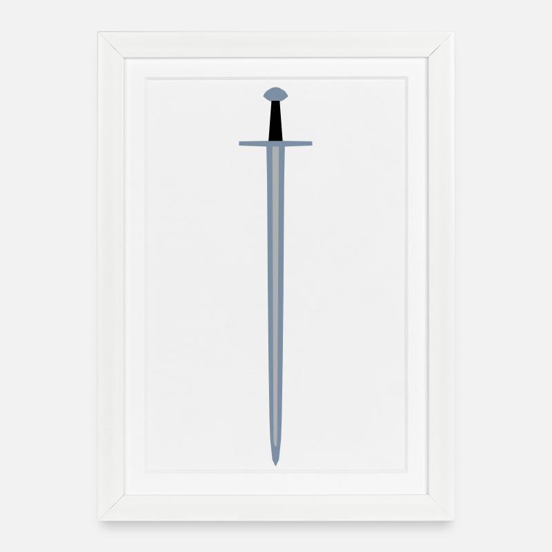 Sword - Framed poster (27 × 37 cm) - white