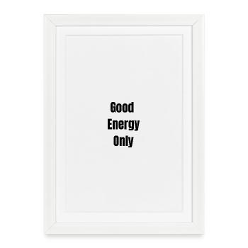 Dark silhouettes patterns, good energy only. - Framed poster (27 × 37 cm) - white - Front