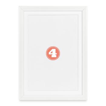 4 Funny Gift T-Shirt - Framed poster (27 × 37 cm) - white - Front