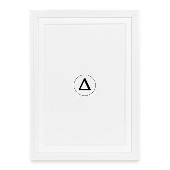 Delta - Affiche encadrée (27 × 37 cm) - blanc - Devant