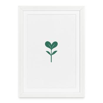 Sweetheart – Minimalist Plant Illustration - Framed poster (27 × 37 cm) - white - Front