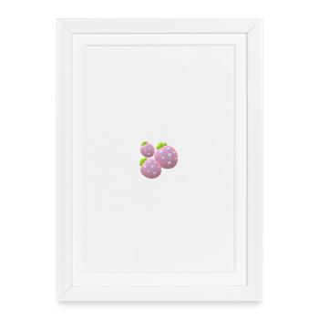 Strawberries... - Framed poster (27 × 37 cm) - white - Front