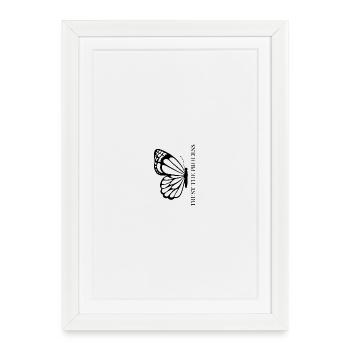 Trust the Process Butterfly Minimal Tee - Framed poster (27 × 37 cm) - white - Front