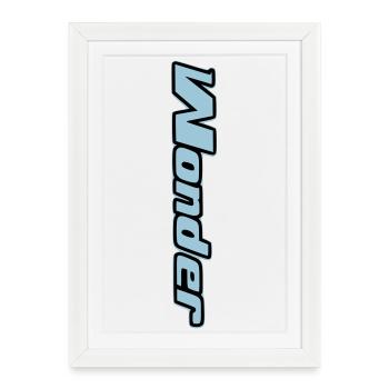 Colorful Abstract Design on T-shirt - Framed poster (27 × 37 cm) - white - Front