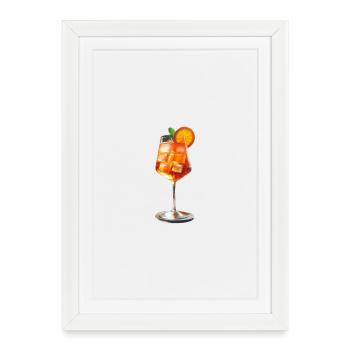Un délicieux cocktail estival - Affiche encadrée (27 × 37 cm) - blanc - Devant