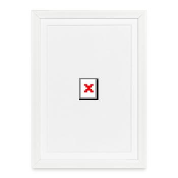 Image Not Found - Framed poster (27 × 37 cm) - white - Front