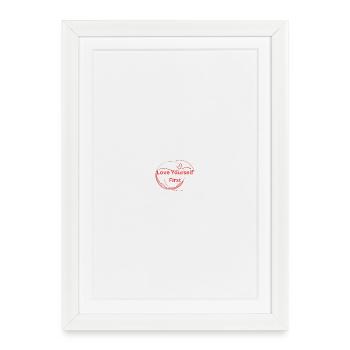 Aimez-vous d’abord - Affiche encadrée (27 × 37 cm) - blanc - Devant
