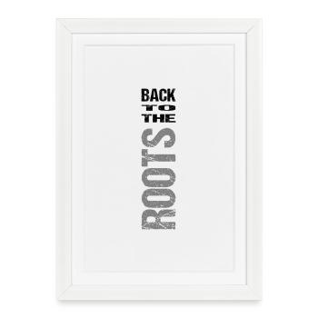 Back to the roots - Framed poster (27 × 37 cm) - white - Front