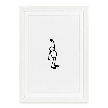Funny - Framed poster (27 × 37 cm) - white - Front