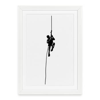 climbing - Affiche encadrée (27 × 37 cm) - blanc - Devant