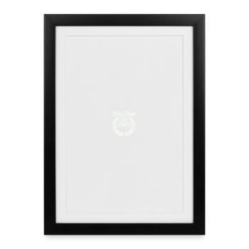 Retro Run Club 2026 T-Shirt - Gerahmtes Poster (27 × 37 cm) - Schwarz - Vorne