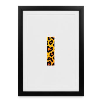 Leopard Shine Pattern - Framed poster (27 × 37 cm) - black - Front