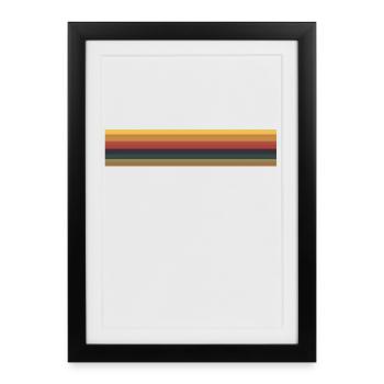 Rayures du Treizième Docteur - Affiche encadrée (27 × 37 cm) - noir - Devant