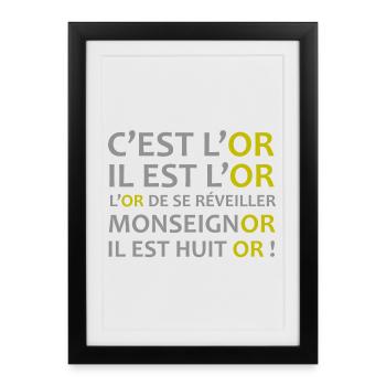 Monseignor - Affiche encadrée (27 × 37 cm) - noir - Devant