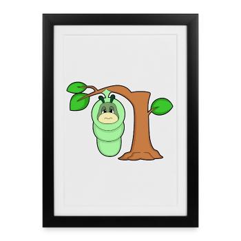 Sac de couchage Caterpillar - Affiche encadrée (27 × 37 cm) - noir - Devant