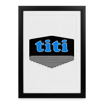 Titi - Framed poster (27 × 37 cm) - black - Front