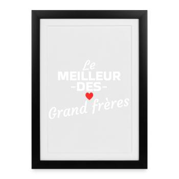 The Best of the Brothers Design Love - Framed poster (27 × 37 cm) - black - Front