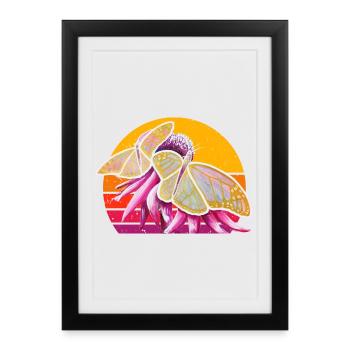 Butterfly Couple - Sonja Ariel von Staden - Framed poster (27 × 37 cm) - black - Front