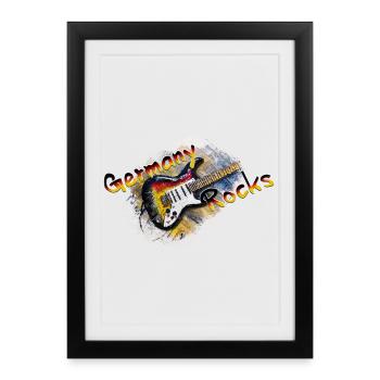 L’Allemagne en berne - Affiche encadrée (27 × 37 cm) - noir - Devant
