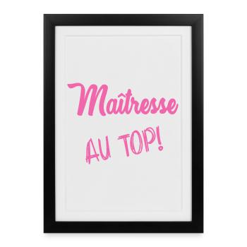 MISTRESS. THANK YOU. THANK YOU MISTRESS - Framed poster (27 × 37 cm) - black - Front