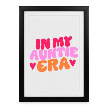 In My Auntie Era Statement - Framed poster (27 × 37 cm) - black - Front
