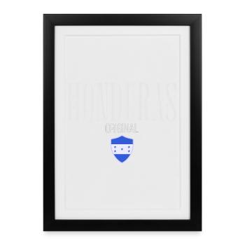 Originaire du Honduras, né au Honduras - Affiche encadrée (27 × 37 cm) - noir - Devant