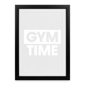 Gym Time - Framed poster (27 × 37 cm) - black - Front