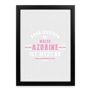 Painter apprentice training apprenticeship painter varnisher - Framed poster (27 × 37 cm) - black - Front