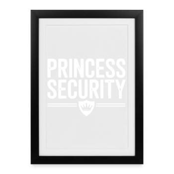 Princess Security - Framed poster (27 × 37 cm) - black - Front