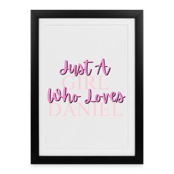 Inspirational Girly Quote Design - Framed poster (27 × 37 cm) - black - Front