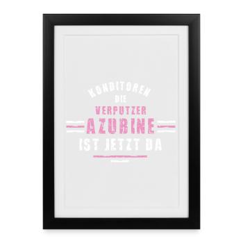 Confectioner Trainee Training Apprenticeship Confectioner - Framed poster (27 × 37 cm) - black - Front