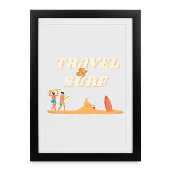 Vacation - Framed poster (27 × 37 cm) - black - Front