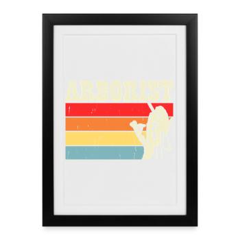 Ébéniste Ébéniste Cadeau Menuisier - Affiche encadrée (27 × 37 cm) - noir - Devant