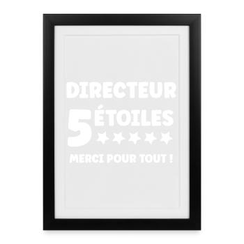 Directeur - Affiche encadrée (27 × 37 cm) - noir - Devant